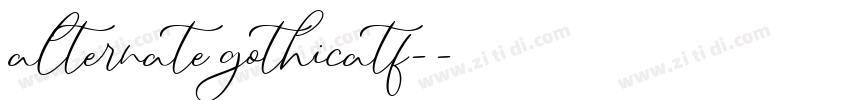 alternate gothicatf-字体转换